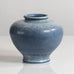 Gunnar Nylund for Rörstrand, Sweden,  stoneware vase with blue glaze M5704