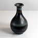 Gunnar Nylund for Rörstrand, Sweden, stoneware vase with black and blue glaze M5689