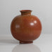 Gunnar Nylund for Rörstrand, Sweden, large round stoneware vase with golden brown glaze M5518