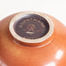 Gunnar Nylund for Rörstrand, Sweden, large round stoneware vase with golden brown glaze M5518