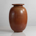 Gunnar Nylund for Rörstrand, Sweden, large stoneware vase with golden brown glaze M5709