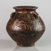 Jais Nielsen for Royal Copenhagen, stoneware urn with Sung glaze F1834