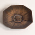 GAB, Sweden, bronze octagonal dish with portrait to interior M5737