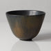 Gunnar Nylund for Rörstrand, Sweden, stoneware bowl with dark brown glaze H1009