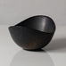 Gunnar Nylund for Rorstrand, Sweden, small ovoid bowl with black haresfur glaze L3311
