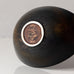 Gunnar Nylund for Rorstrand, Sweden, small ovoid bowl with black haresfur glaze L3311