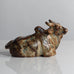 Knud Kyhn for Royal Copenhagen, Denmark, stoneware figure of a water buffalo M5721