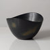 Gunnar Nylund for Rörstrand, Sweden, ovoid bowl with black and brown glaze L3198