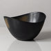 Gunnar Nylund for Rörstrand, Sweden, ovoid bowl with black and brown glaze L3198