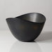 Gunnar Nylund for Rörstrand, Sweden, large ovoid bowl with black and brown glaze K2608