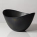 Gunnar Nylund for Rörstrand, Sweden, large ovoid bowl with black and brown glaze K2608