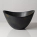 Gunnar Nylund for Rörstrand, Sweden, large ovoid bowl with black and brown glaze K2608