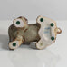 Knud Kyhn for Royal Copenhagen, Denmark, stoneware figure of a dog with Sung glaze M5722