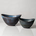 Two ovoid bowls with blue glaze by Gunnar Nylund for Rörstrand, Sweden