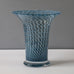 Bertil Vallien for Boda-Åfors, Sweden, unique footed vase in blue and black glass J1630