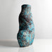 Julian King-Salter, UK, unique coil-built stoneware vessel with turquoise and black glaze M4340