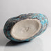 Julian King-Salter, UK, unique coil-built stoneware vessel with turquoise and black glaze M4340
