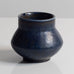 Carl Harry Stålhane for Rörstrand, Sweden, unique stoneware vase with blue glaze M5745
