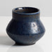 Carl Harry Stålhane for Rörstrand, Sweden, unique stoneware vase with blue glaze M5745