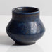 Carl Harry Stålhane for Rörstrand, Sweden, unique stoneware vase with blue glaze M5745