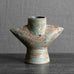 Chris Carter, UK, unique stoneware vase with matte  gray glaze M4325
