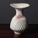 Lucie Rie, UK unique stoneware vase with pale gray and pink glaze J1622