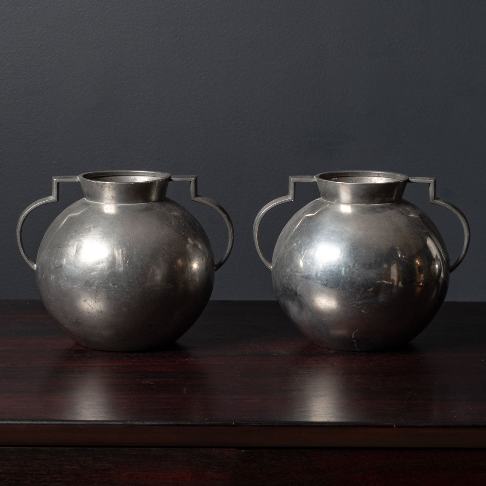 Pair of art deco vases by GAB Tenn, Sweden