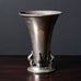 JL Hultmann, Sweden, pewter flaring art deco vase L3515