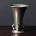 JL Hultmann, Sweden, pewter flaring art deco vase L3515