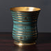 WMF Ikora, Germany, patinated light bronze vase L3555