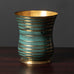 WMF Ikora, Germany, patinated light bronze vase L3555