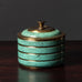 WMF Ikora, Germany, patinated light bronze jar L3556