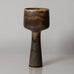 Karl Scheid, Germany, unique stoneware goblet-shaped vase with light brown glaze K2861