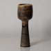 Karl Scheid, Germany, unique stoneware goblet-shaped vase with light brown glaze K2861