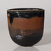 Gerald Weigel, own studio, Germany, Stoneware vase with tenmoku glaze K2800