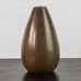 Erich and Ingrid Triller for Tobo tear-drop shaped vase with brown glaze G9464