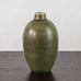 Erich and Ingrid Triller for Tobo ovoid vase with green glaze J1463