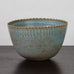 Stig Lindberg for Gustavsberg, Sweden, tall bowl with semi gloss pale blue and brown glaze J1376