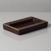 Carl Harry Stålhane for Rörstand, Sweden, rectangular stoneware dish with brown glazes L3421