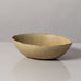 Carl Harry Stålhane for Rörstrand, Sweden, stoneware bowl with yellow haresfur glaze L3412