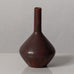 Carl Harry Stalhane for Rorstrand, Sweden, stoneware cabinet vase with brown haresfur glaze L3627