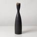 Carl Harry Stålhane for Rörstrand, Sweden, unique stoneware vase with matte dark brown glaze L3405