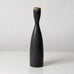 Carl Harry Stålhane for Rörstrand, Sweden, unique stoneware vase with matte dark brown glaze L3405