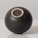 Carl Harry Stålhane for Rörstrand, Sweden, roundstoneware vase with dark brown haresfur glaze L3469