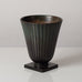 Just Andersen for GAB, Sweden, bronze ribbed footed vase L3537