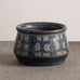 Marianne Starck for Michael Andersen and Sons stoneware pot with gray and blue patterned glaze M5762
