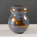 Ulrica Hydman Vallien for Kosta Boda, "Inka" glass vase with gold leaf decoration L3657