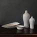 Two vases and a bowl  with white glaze by Gunnar Nylund for Rörstrand, Sweden