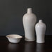 Two vases and a bowl  with white glaze by Gunnar Nylund for Rörstrand, Sweden