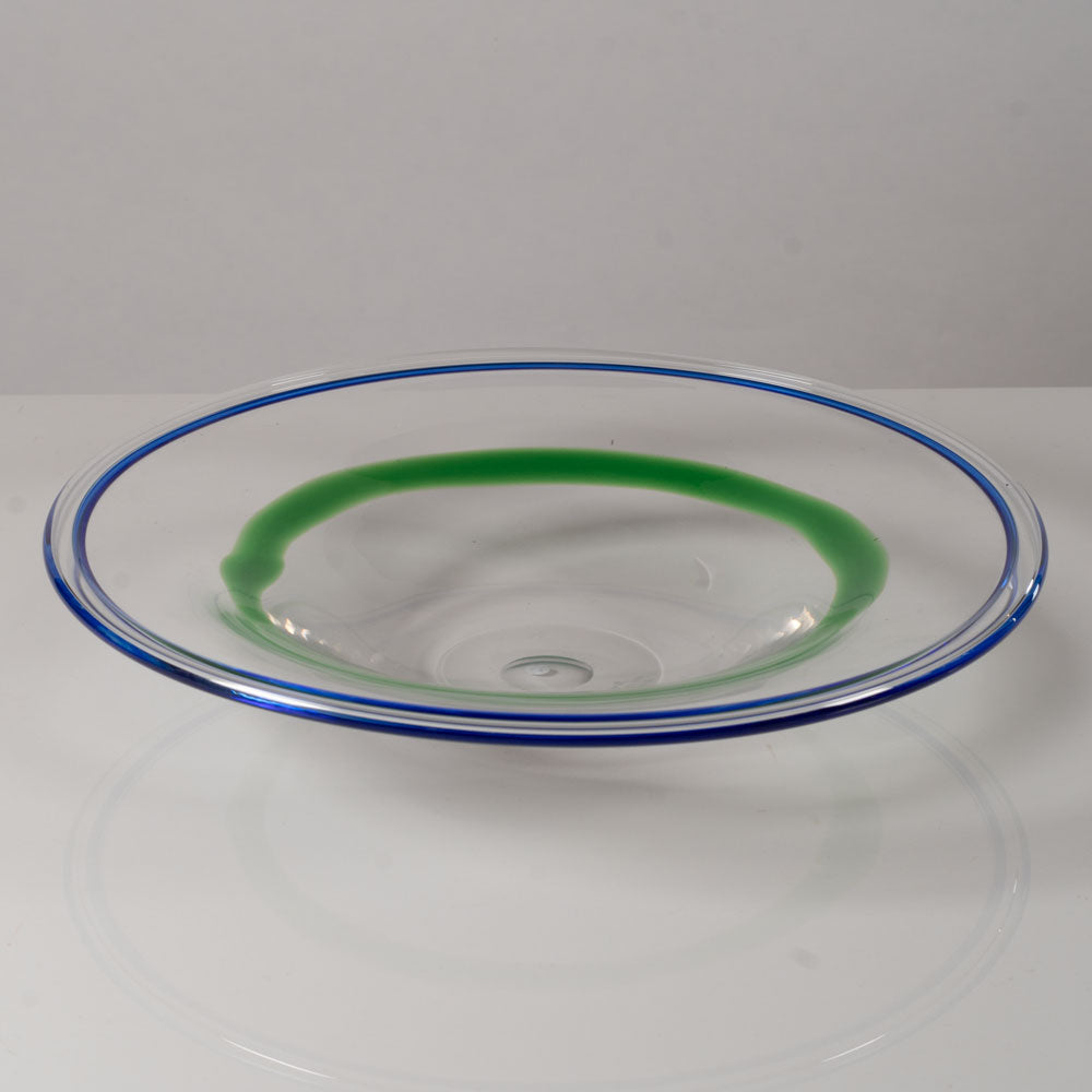 Ulrica Hydman Vallien for Boda, Sweden, wide glass bowl L3719